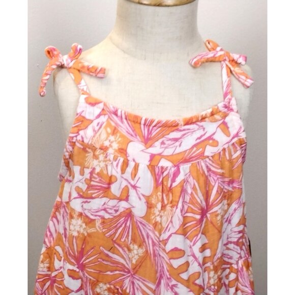Cat & Jack Girls Tropical Floral Sundress Size 4T Party Beach Casual Summer - Picture 6 of 9